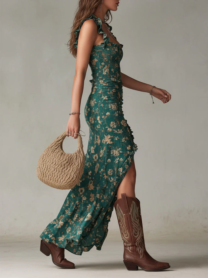 Bianca — Abito boho floreale dal fascino selvaggio