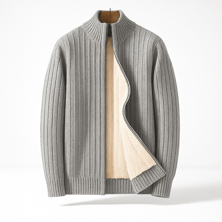 Cashmere Zip Cardigan