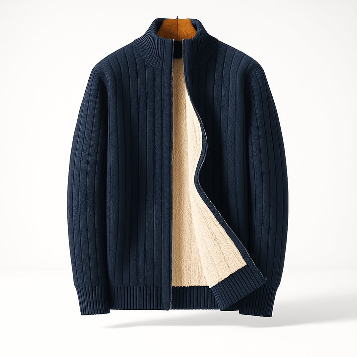 Cashmere Zip Cardigan