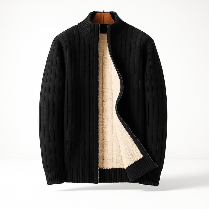 Cashmere Zip Cardigan