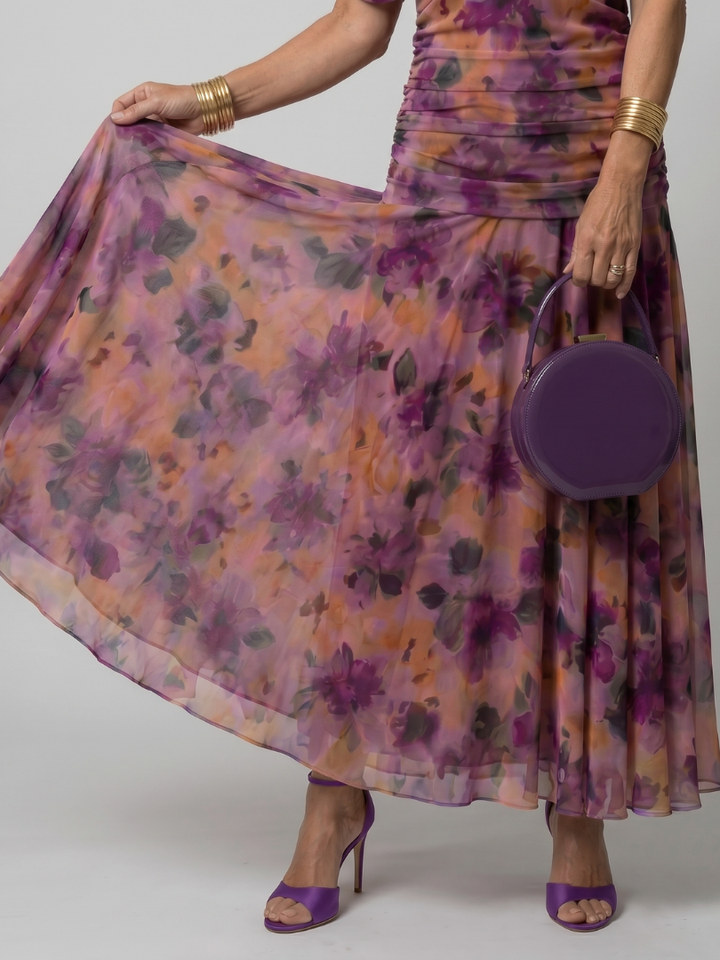 Calen | Vestito midi fluido con spalle scoperte