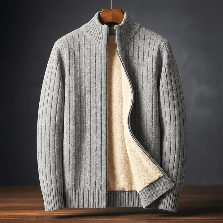 Cashmere Zip Cardigan