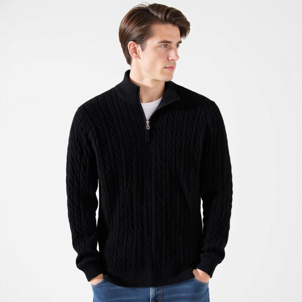 Taebaek Zipped Cable Sweater