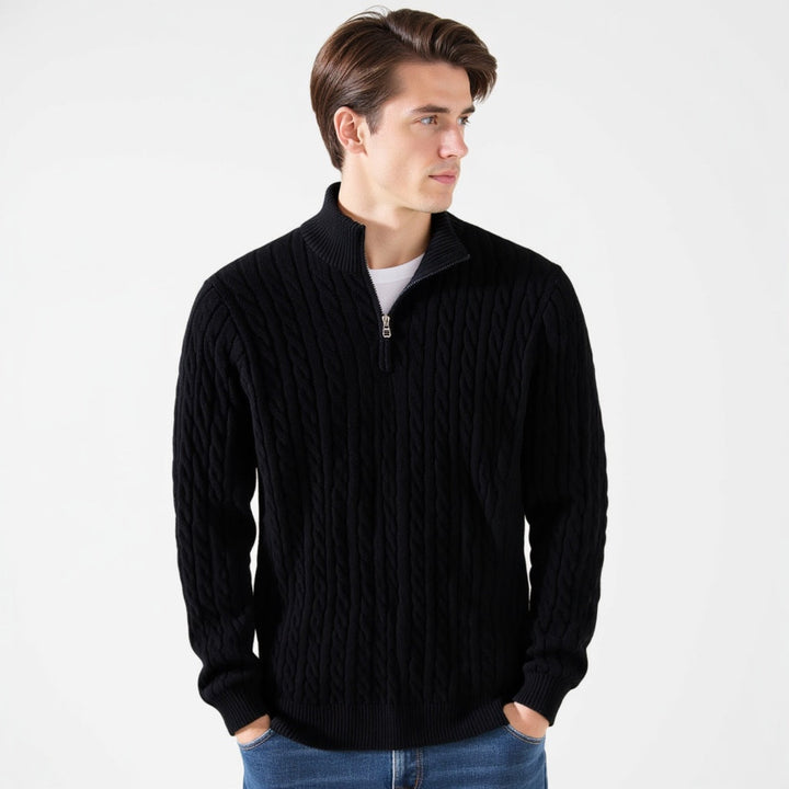 Taebaek Zipped Cable Sweater