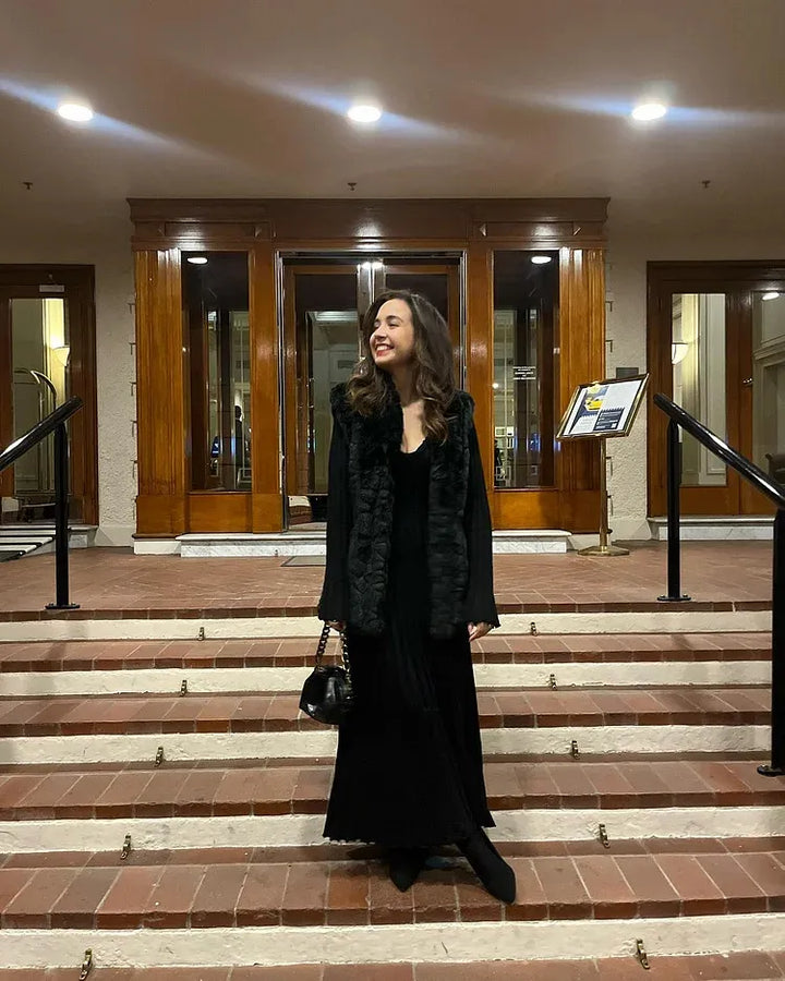 Fall New Sleeved Knit Midi Dress