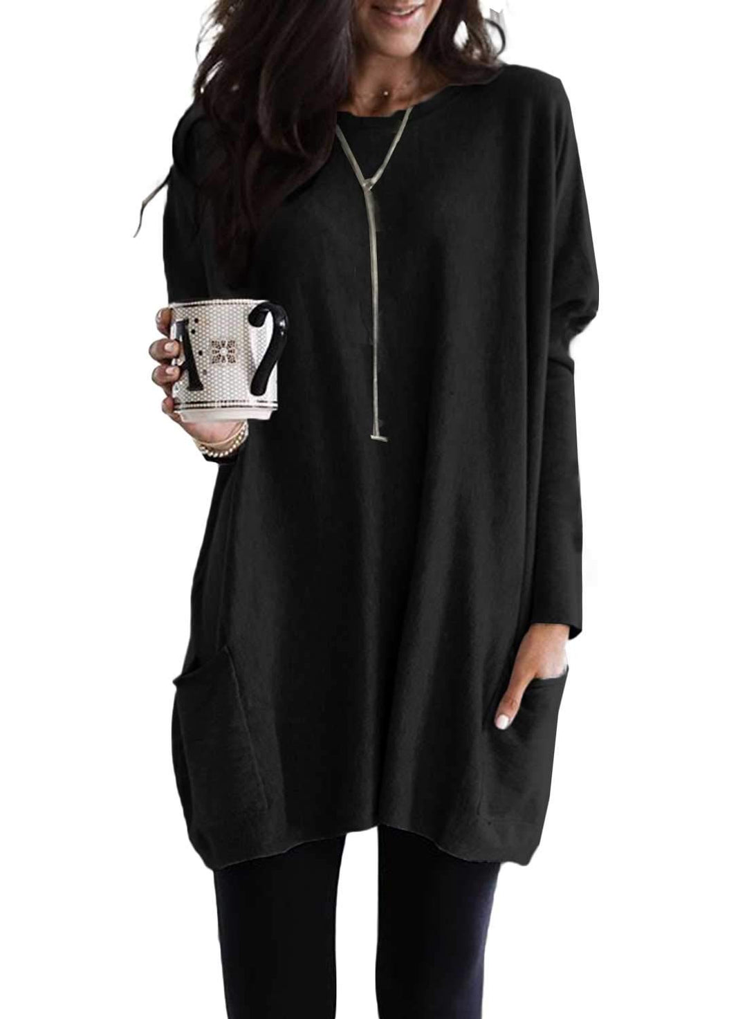Women's Lightweight Long Sleeve Tunic Top