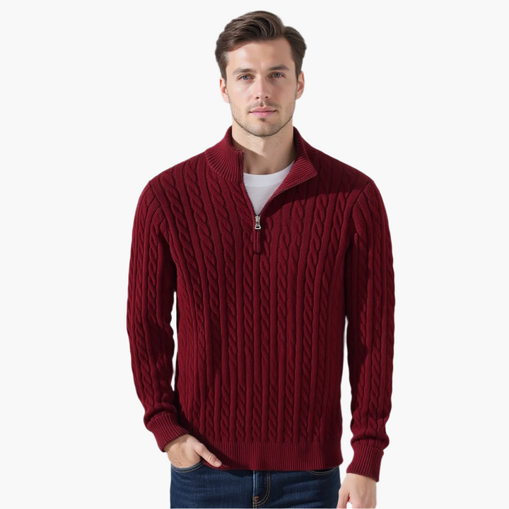 Taebaek Zipped Cable Sweater