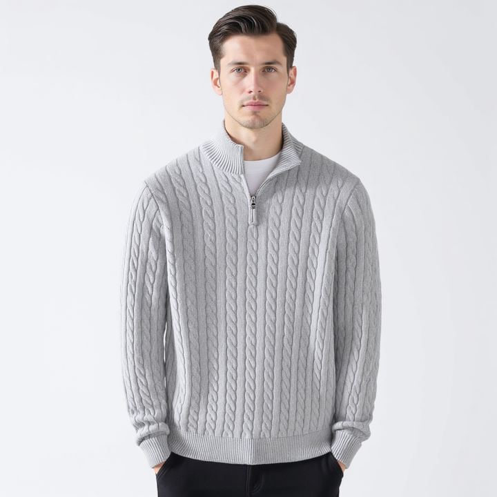 Taebaek Zipped Cable Sweater