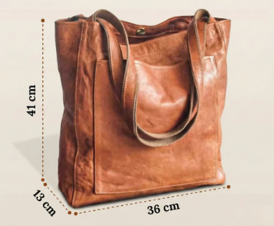 Charlotte | Borsa a Spalla in Pelle Vintage Autentica