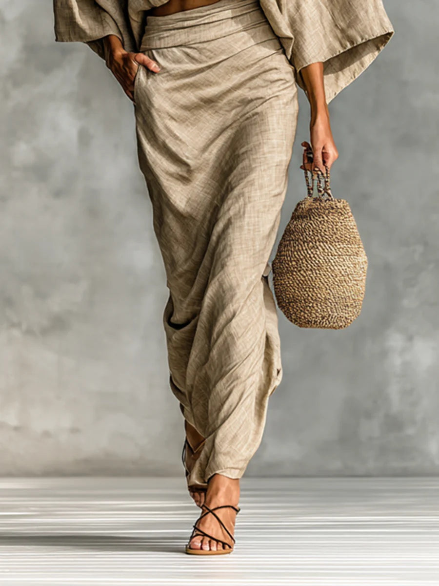 Giulia — Set elegante due pezzi con gonna