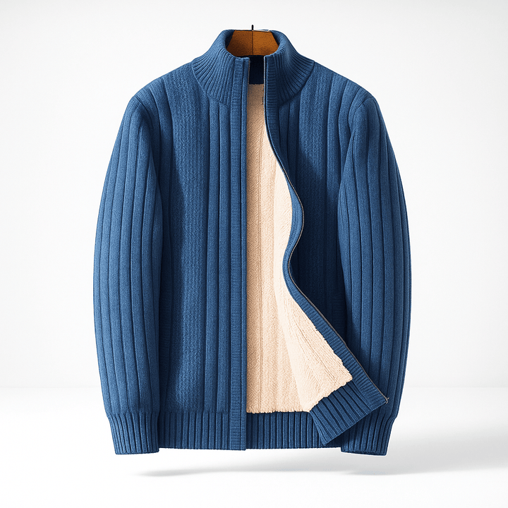 Cashmere Zip Cardigan