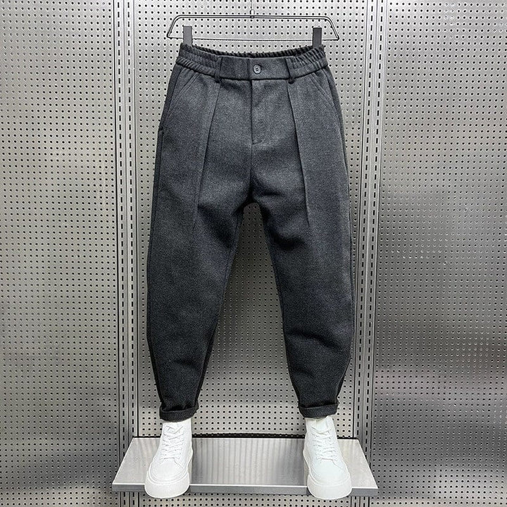 Wool Tapered Trousers