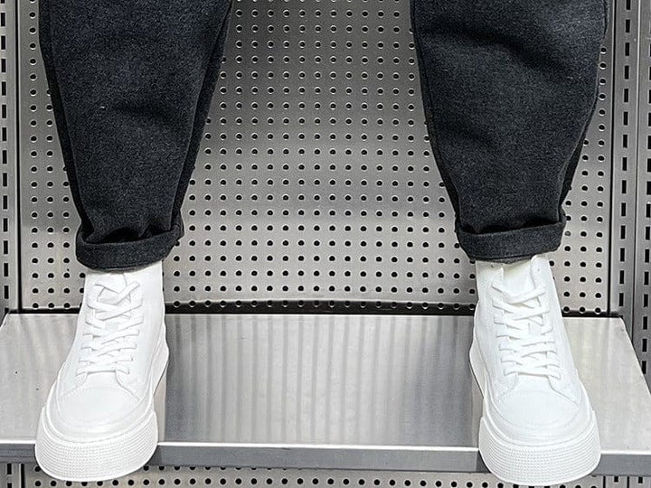 Wool Tapered Trousers
