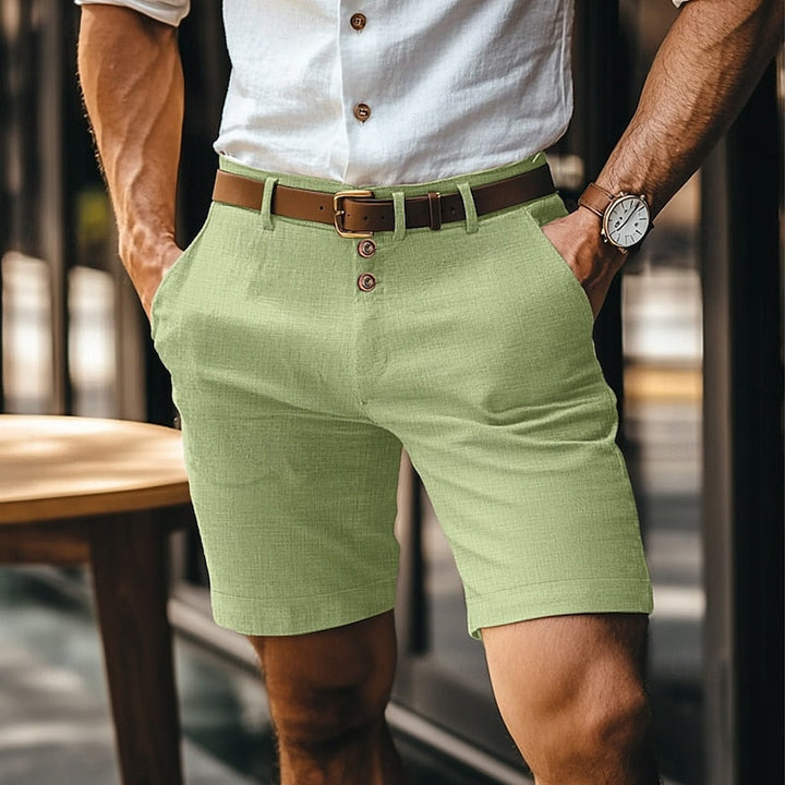 Stylish Short Pants with Button Closure for Men | Summer