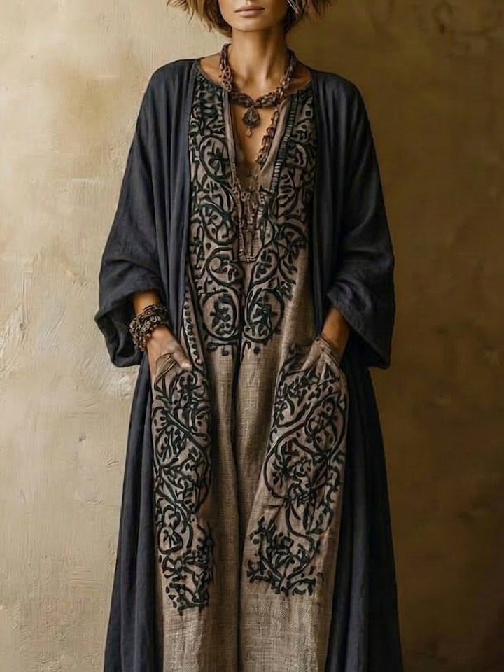 Ludovica | Set bohémien imperiale in lino e cotone